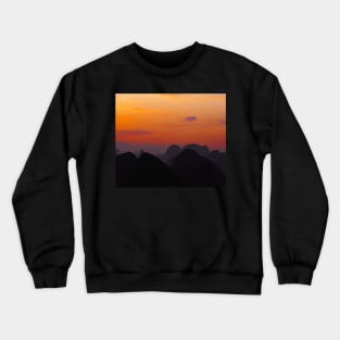 Sunset mountain Crewneck Sweatshirt